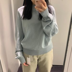 COS wool sweater in sky blue